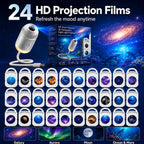 2027 Upgraded Galaxy & Ocean Projector, Plug and Play Hd Star Projector, 360° Adjustable Hd Smart Dynamic 5D Holographic Night Light Projector for Bedroom Ceiling (3 Projection Films)